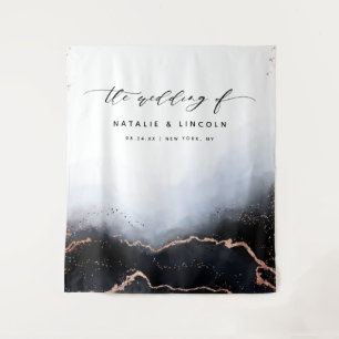 Tenture Ethereal Mist Ombre Marine Bleu Photo Boot fond