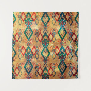 Tenture Ethnic boho grunge old pattern. Tribal art print.