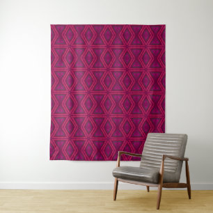 Tenture Étoile rose foncé