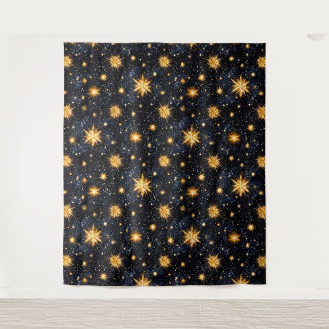 Tenture Étoiles et ciel nocturne (Devant)