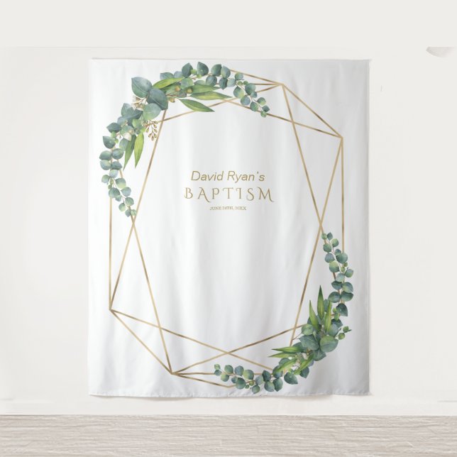 Tenture Eucalyptus Bloom Gold Frame Prop (Devant)