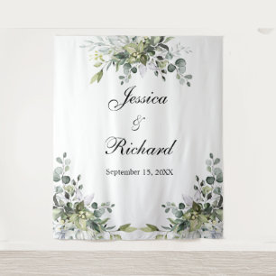 Tenture Eucalyptus Mariage Photo Arrière - plan Tapestry