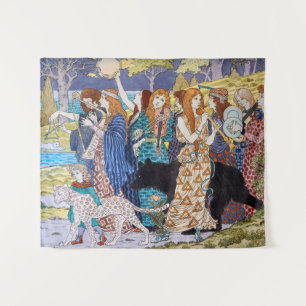 Tenture Eugene Grasset - Panneau Décoratif Harmonie