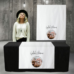 Tenture Eyelash Extensions Pop Up Shop Table Runner Banner