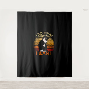 Tenture Faites Ce Que Je Veux Tuxedo Chat Maman Mignonne G