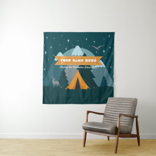 Tenture Faites votre propre camping Mountain Outdoor Adven