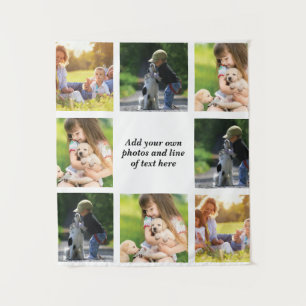 Tenture Faites votre propre collage photo et texte