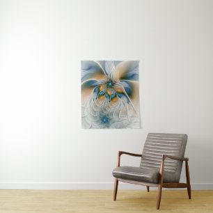 Tenture Fantaisie Abstraite et Flottante d'Art Fractal ave