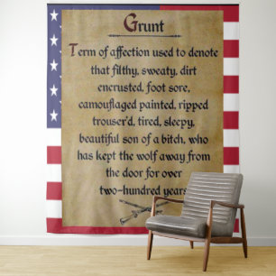 Tenture FANTASSIN DE COMBAT surnommé "GRUNT"