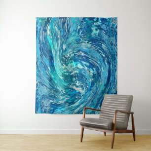 Tenture Fantastique vague abstraite