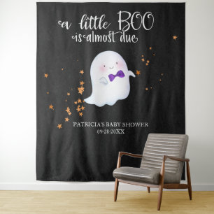 Tenture Fantôme Halloween Petit Baby shower Boite Arrière-
