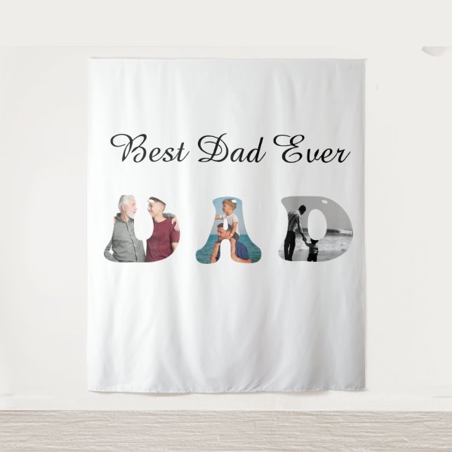 Tenture Father’s Day Gift for Dad \ Best Dad Ever (Devant)