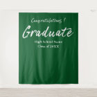 Félicitations au diplômé avec un script vert moder