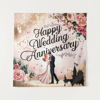Tenture Félicitations pour l'anniversaire de mariage Mural