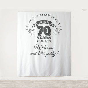 Tenture Félicitations pour le 70e anniversaire de mariage