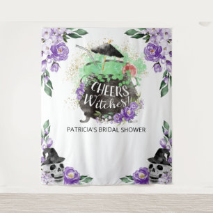 Tenture Félicitations Sorcières Décor de Fond de Fête de F