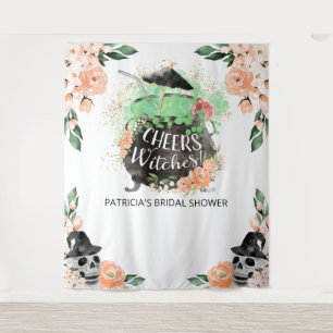 Tenture Félicitations Sorcières Décor de Fond de Fête Prén