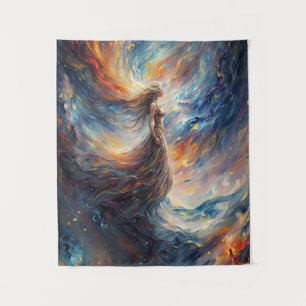 Tenture Femme céleste dans l'art cosmos de feu