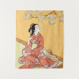 Tenture Femme et fleurs de cerisier #2