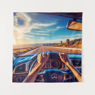 Tenture Femmes élégantes dans des voitures classiques