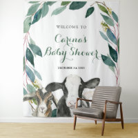 Ferme Animal de verdure Baby shower garçon Signal