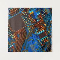 Fermeture de la carte de circuits électroniques. a