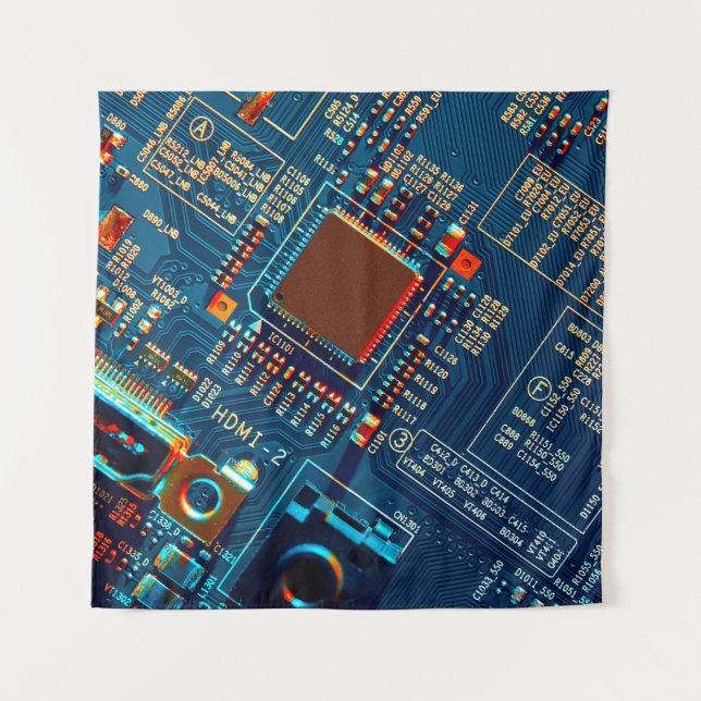 Tenture Fermeture de la carte de circuits électroniques. é (Devant)