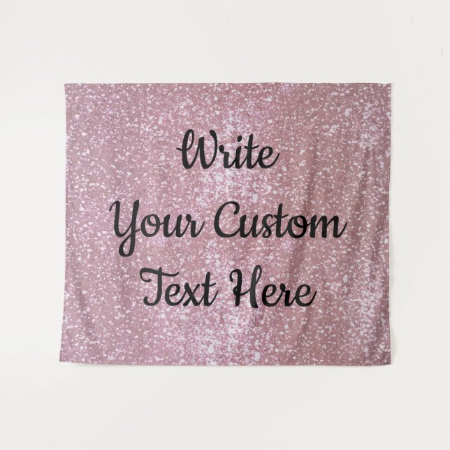 Tenture Fête d'anniversaire Photo Booth Prop Amusants Rose (Devant (Horizontal))