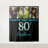 Fête d'anniversaire pour les 80 ans, paillettes bl