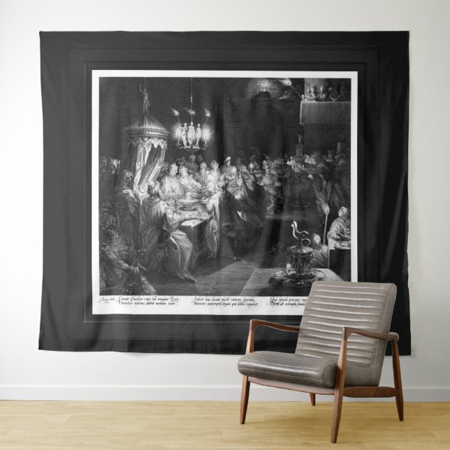 Tenture Fête de Belshazzar par graveur Jan Muller (En situation (horizontale))