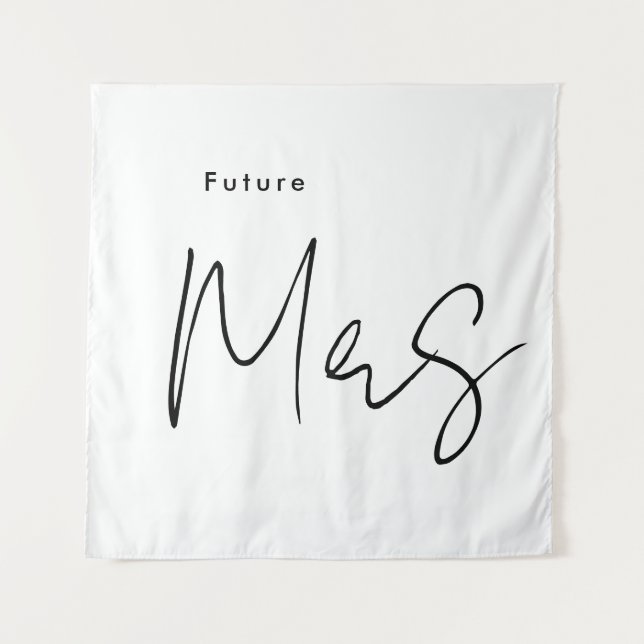 Tenture Fête de fiançailles de Mme Future Moderne sur mesu (Devant)