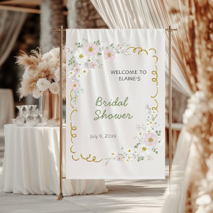 Tenture Fête de mariage floral aquarelle fantaisiste