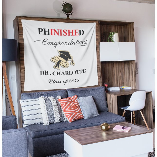 Tenture Fête de remise de diplôme de doctorat (Créateur téléchargé)