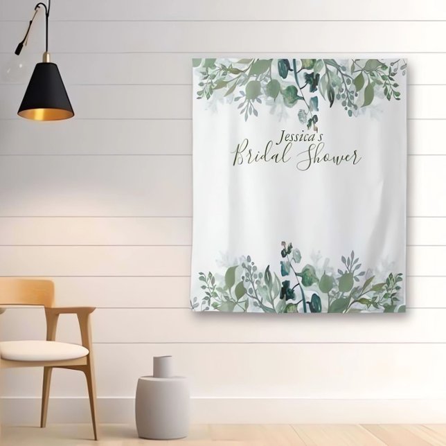 Tenture Fête des mariées botanique Feuilles Vert moderne (Créateur téléchargé)