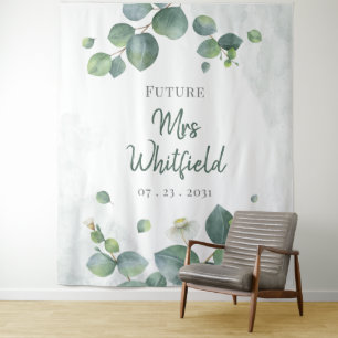 Tenture Fête des mariées Eucalyptus Avenir vert Mme.