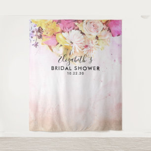 Tenture Fête des mariées florale Mariage photo fond