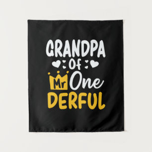 Tenture Fête des Pères Grand-père de M. Onederful 1er an