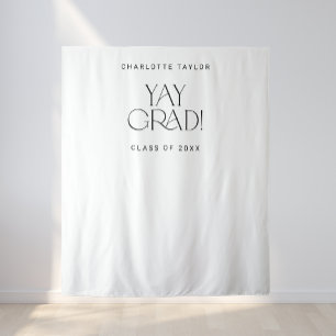 Tenture Fete moderne Yay Grad Graduation Photo Contexte
