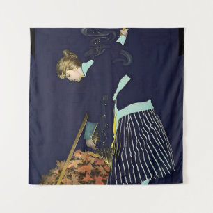Tenture Feu de feuilles d'automne par C Coles Phillips
