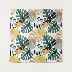 Tenture Feuilles de palmiers tropicaux : éléments décorati