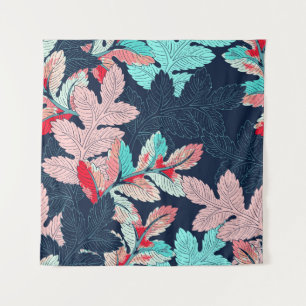 Tenture Feuilles de palmiers tropicaux : Motif Vintage