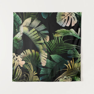 Tenture Feuilles Tropicales : Floraison d'Été Sans Couture