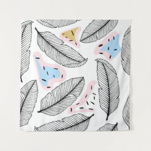 Tenture Feuilles tropicales. Motif botanique sans couture.