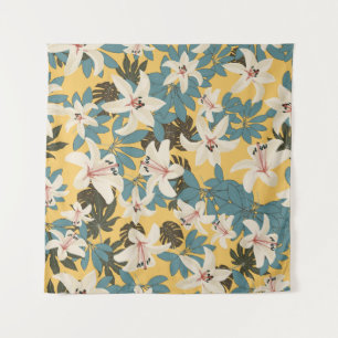 Tenture Feuilles tropicaux lumineux Lily Motif