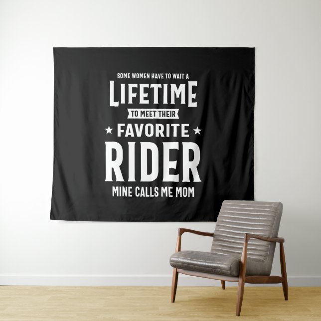 Tenture Fier Maman D'Un Awesome Joueur Rider (En situation (horizontale))