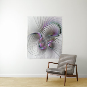 Tenture Figure de fantaisie abstraite moderne timide Art f