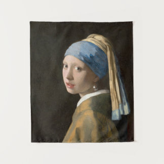 Tenture Fille avec une oreille perle | Johannes Vermeer