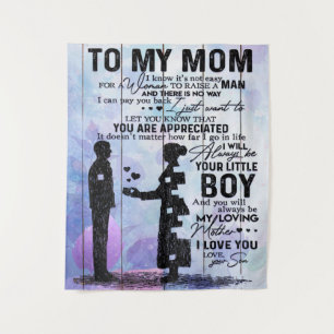 Tenture Fils à ma mère Lettre, Décoration de la maison,