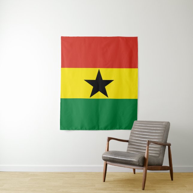 Tenture Flag du Ghana (En situation)