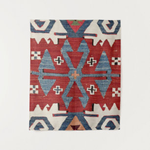 Tenture Flèche en Diamant Bleu Konya II Red Cowboy 